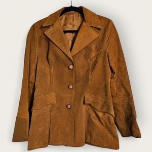 Vintage Genuine Leather Suede Jacket
